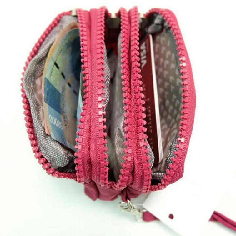 8Y0 Dompet koin / Dompet kecil kipling 3 Zipper import