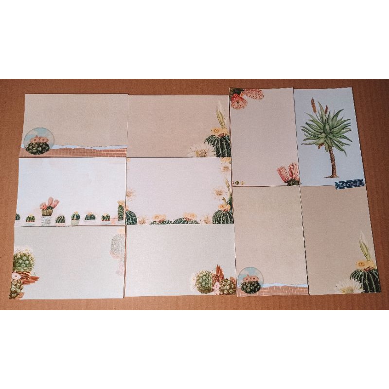 

40 sheets cactus and plants material paper for scrapbook journal diary background decoration