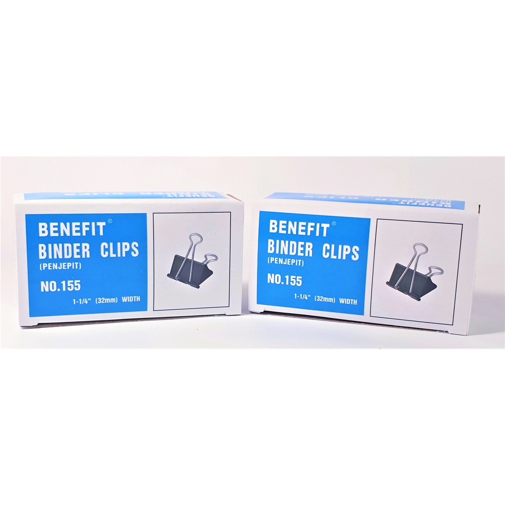 

KLIP KERTAS BINDER CLIP HITAM NO 155 ( 25 MM ) SET PAK ISI 12 PCS