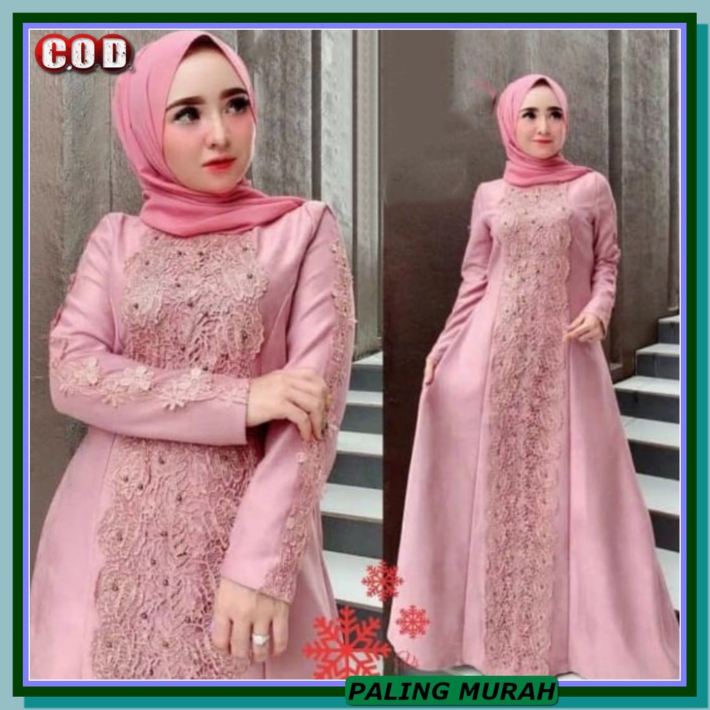 Gamis Casual Semi Abaya.Terbaru Tatu Import Cadoray Kotak Motiv M DX431 [ Cod ] N Maxi Gamis Bruka