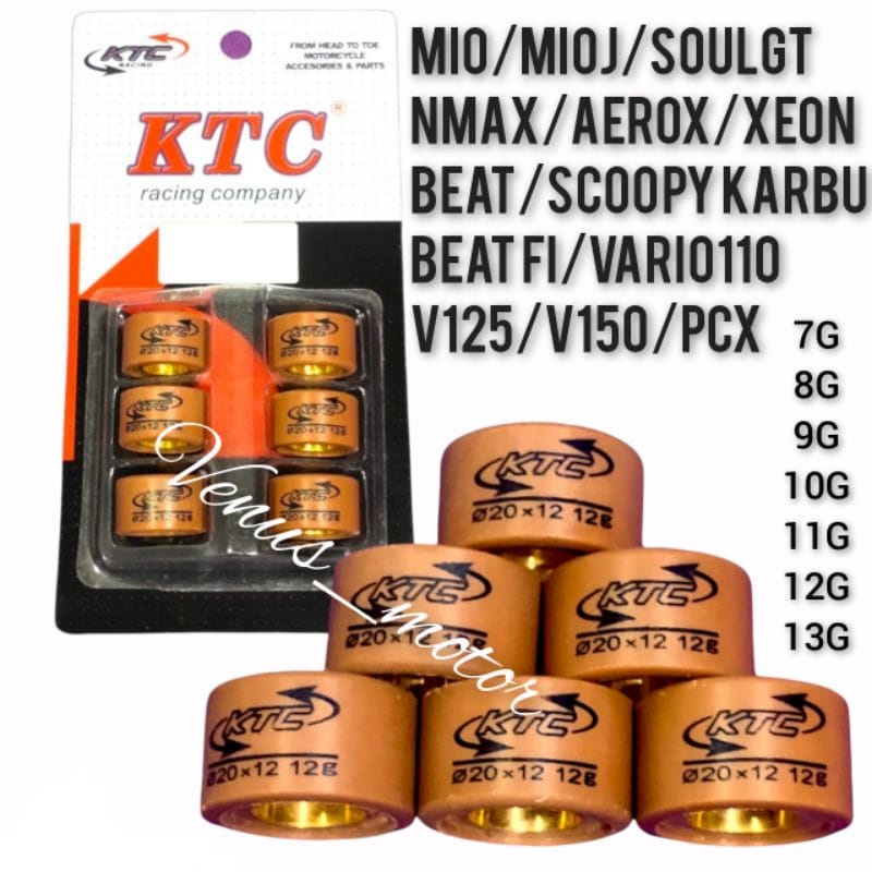 ROLLER KTC RACING ROLLER MIO SPORTY/MIO SOUL/MIO J/MIO SOUL GT/NOUVO/XRIDE