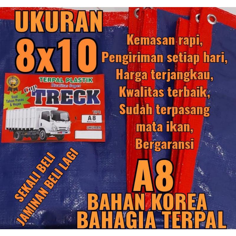TERPAL A8 ukuran 8x10 cap TRECK