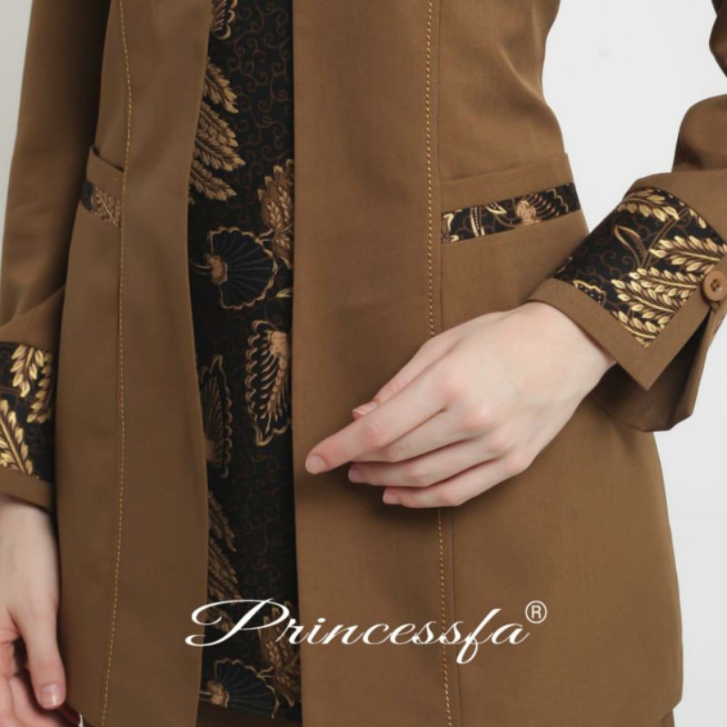 SERAGAM PRINCESSFA / BLAZER GURU PNS / BAJU PEMDA LIS BATIK TUA ROK SPAN