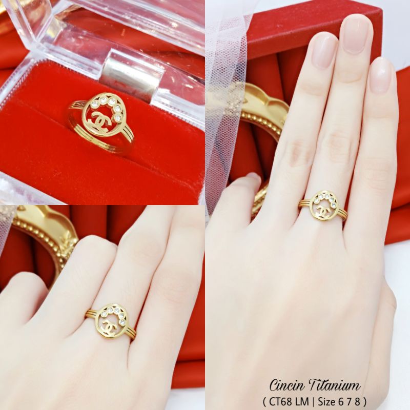 Cincin Titanium Wanita CT68 LM