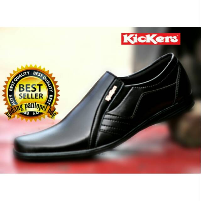 Kickers Pantofel Swedian Leather Pria Terkini Kerja Kuliah