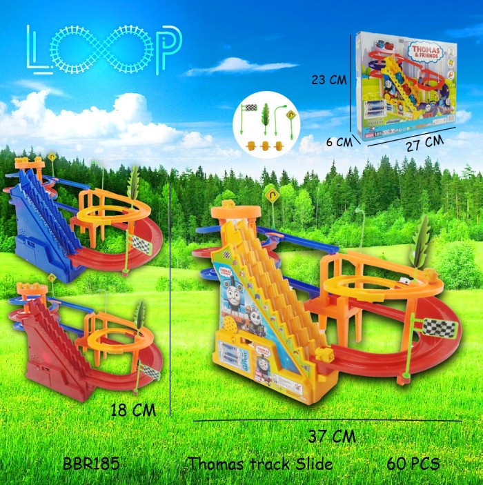 Mainan Kereta Thomas Seluncuran | Kado Ulang Tahun Anak 3 Tahun