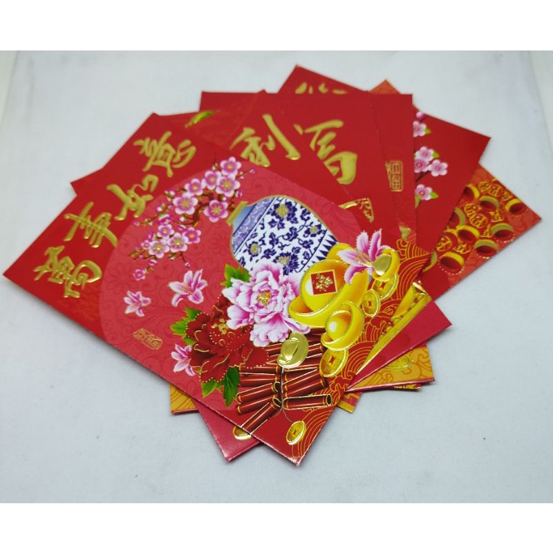

Kertas angpao imlek pendek gambar netral per pack isi 6