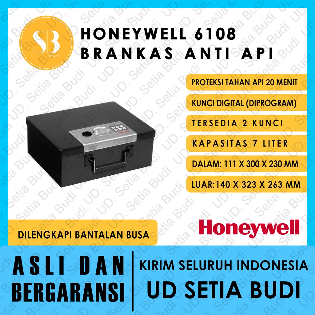 Brankas Honeywell 6108 Asli dan Bergaransi