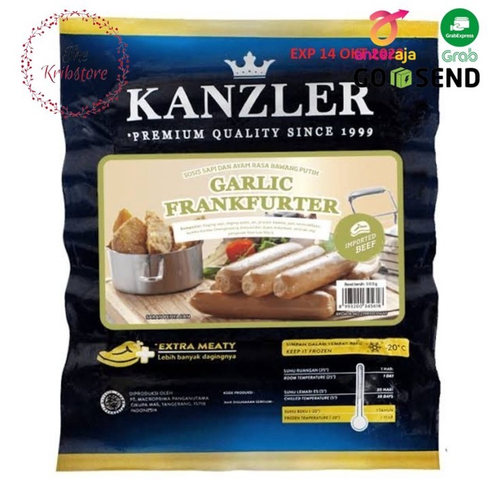 

KANZLER Sosis Garlic Frankfurter Sausage 300 gr