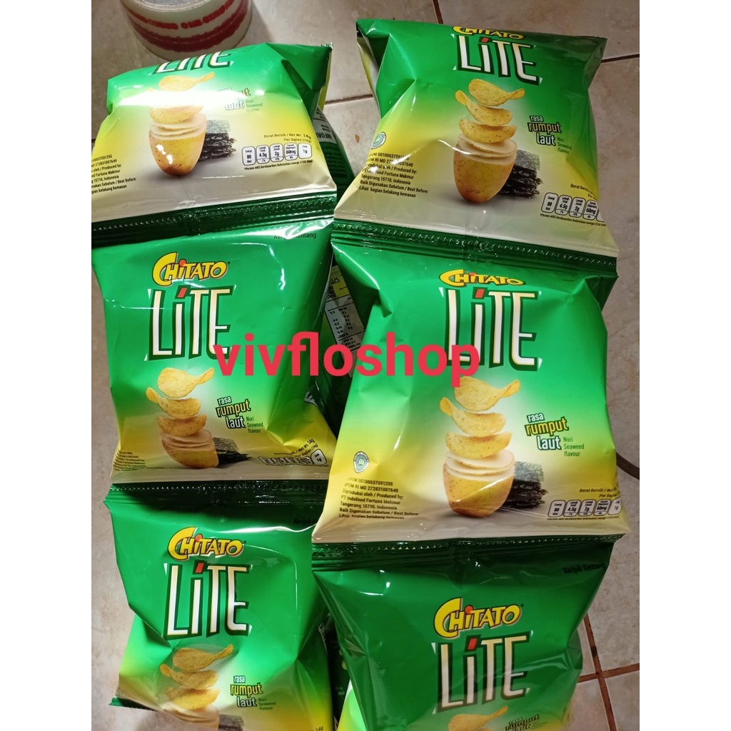 

Keripik Kentang Chitato Lite Rumput Laut - eks Lays (10 x 14 gram)