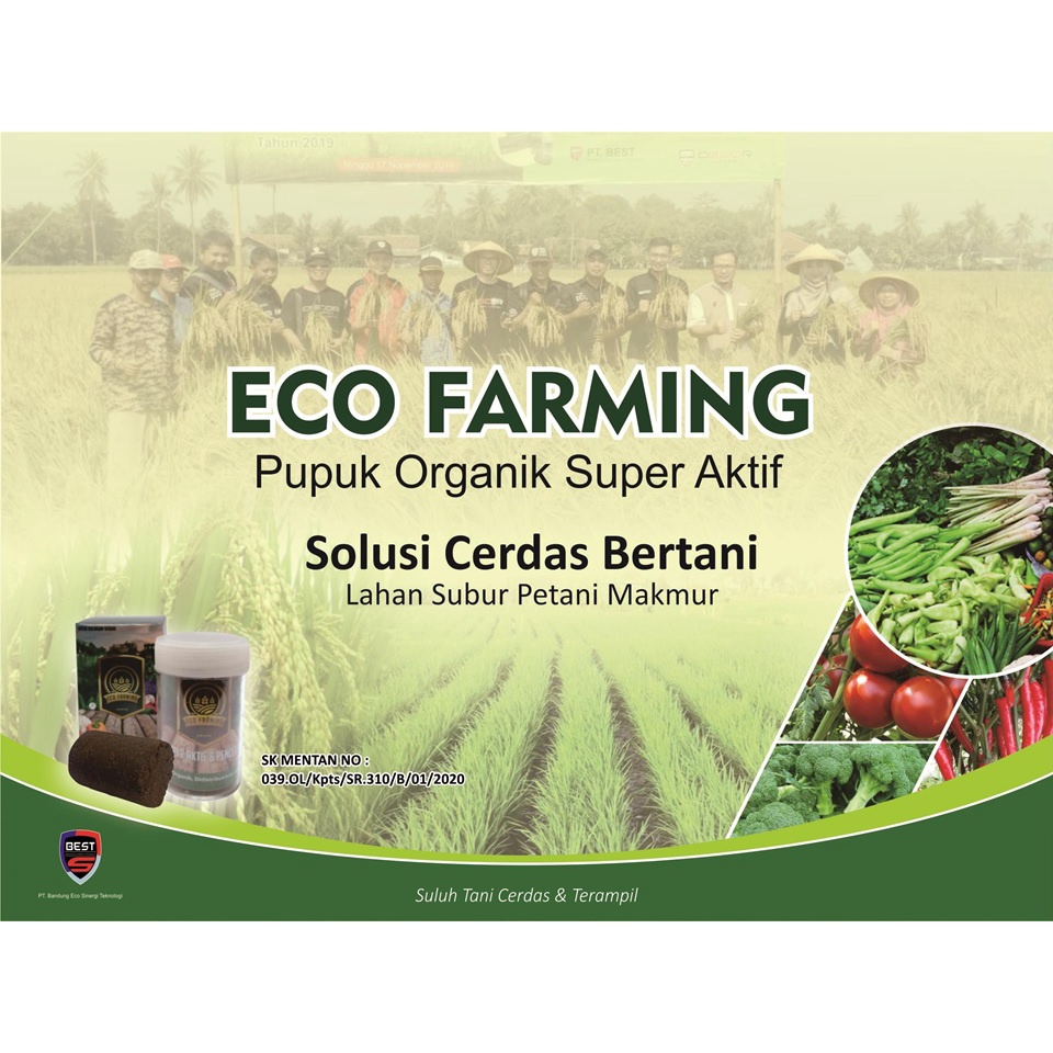 PAKET ECO FARMING - 12 TUBE PUPUK ORGANIK SUPER AKTIF - PUPUK PADAT PERTANIAN - 100% ORIGINAL dari M
