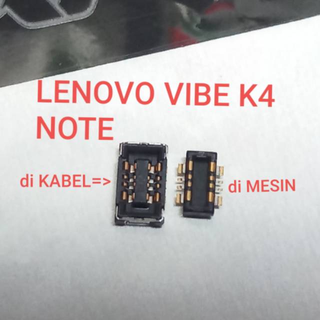 Konektor Baterai Lenovo Vibe K4 Note A7010 dimesin Fpc Battery Connector Lenovi Vibe K4 Note A7010 o