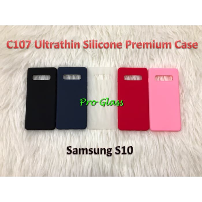 C107 Samsung S10 / S10 PLUS Colourful Ultrathin Silicone Case / Matte Case