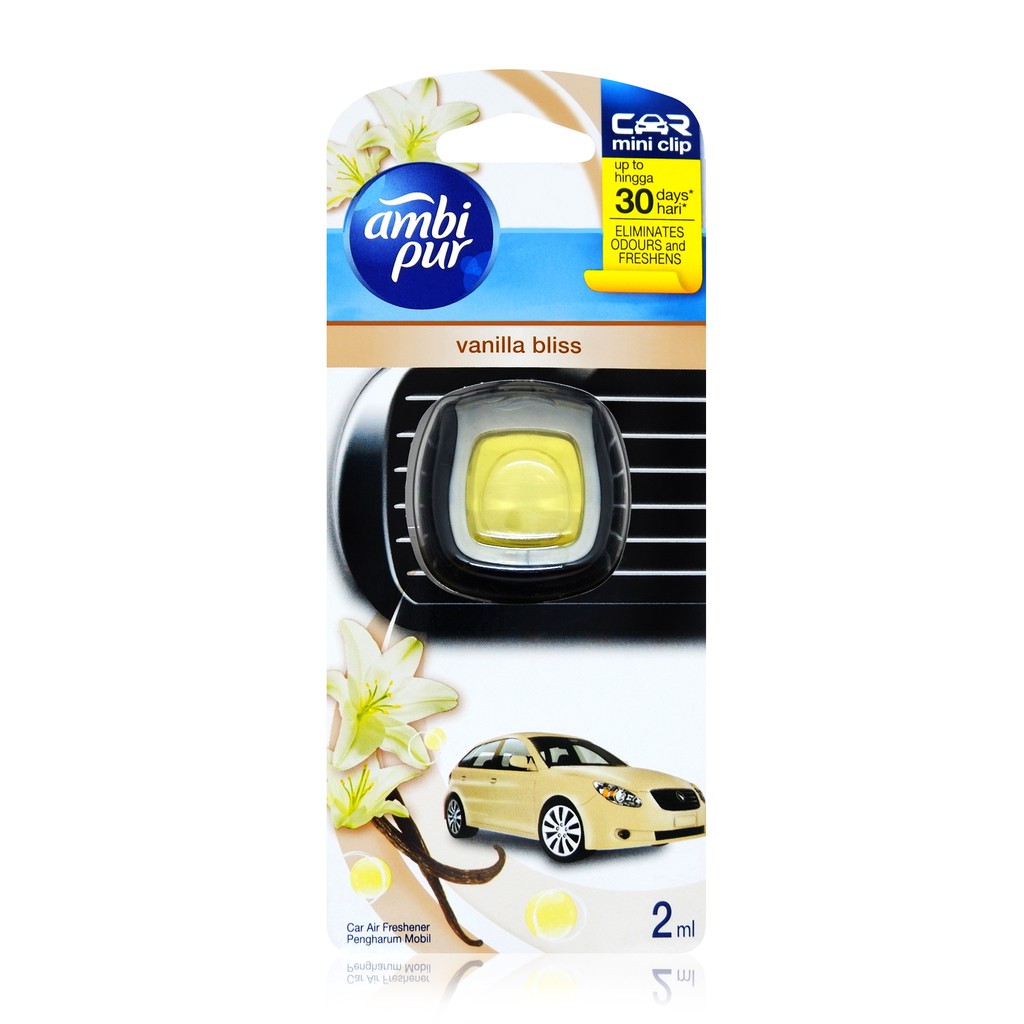 Pengharum Mobil Parfum Mobil Pewangi Ruangan Mini Vent Clip Vannila Bliss 2 ml