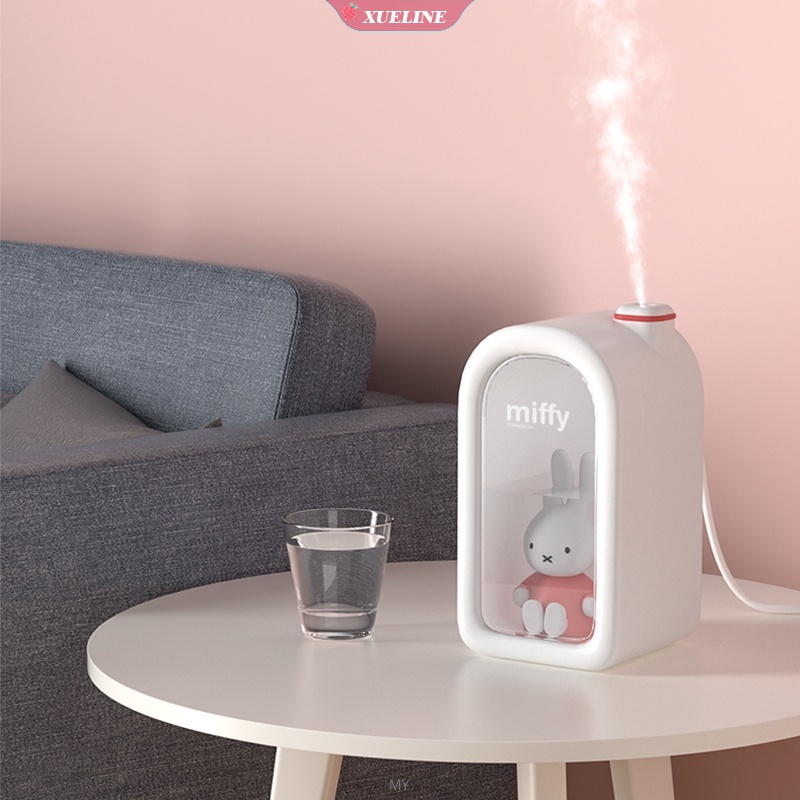 Miffy X MIPOW 380ml Humidifier Pelembab Udara Aromaterapi Essential Oil Motif Kartun Lucu Dengan Lampu LED
