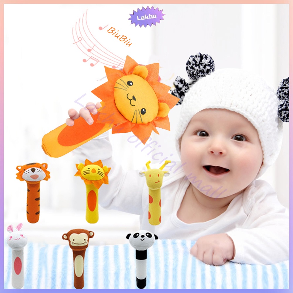 JCHO mainan tangan bayi bunyi dan music/baby hand rattle toy stick soft mainan tangan bayi