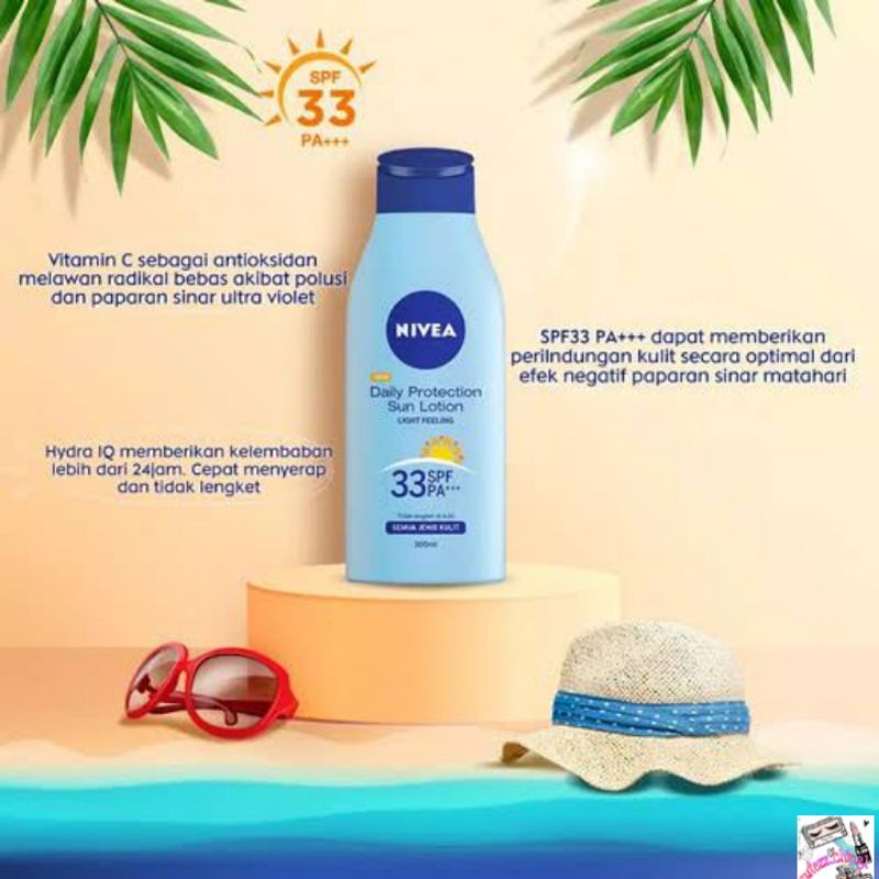 ☃️Cutezz_Ching1☃️Nivea Daily Protection Sun Lotion SPF33 (100ml)