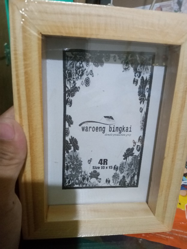 Bingkai Foto Frame Foto Pigura Foto Kayu Jati Belanda 4r 10x15 Cm Rustic