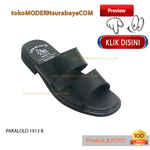 PAKALOLO 1913 BLACK sandal pria casual