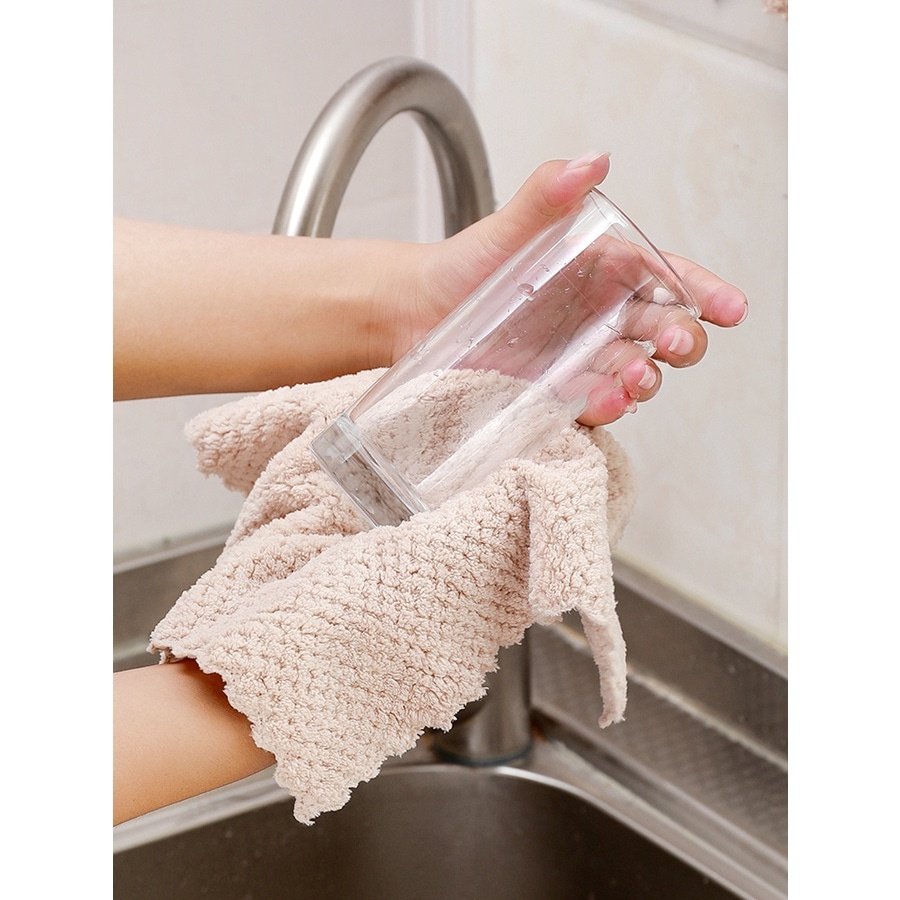 Kain lap Microfiber Motif Dasi uk 30x30cm / Kain lap Dapur Serbaguna Murah