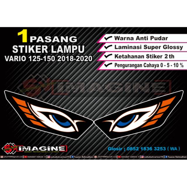  Stiker  lampu  vario  125 150  new 2021 2021 Shopee Indonesia