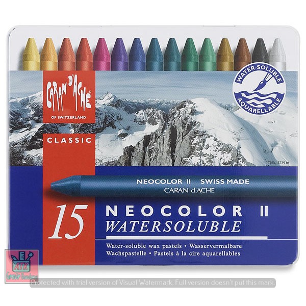 

Crayon Carandache NeoColor II 15 Warna Water Soluble - SHAGB