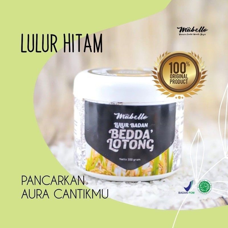 Jual Lulur Badan Mabello Bedda Lotong Original Gr Travel Size Body Scrub Mabello