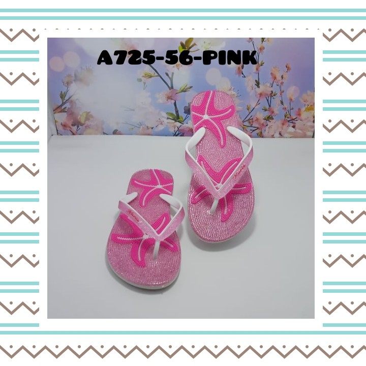 SANDAL IMPORT MODEL FLAT WANITA KASUAL NYAMAN DAN MODIS A725-56 KARIS 37-41