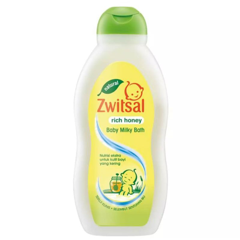 Zwitsal Baby Bath Natural Milk &amp; Honey 200ml / Sabun Bayi