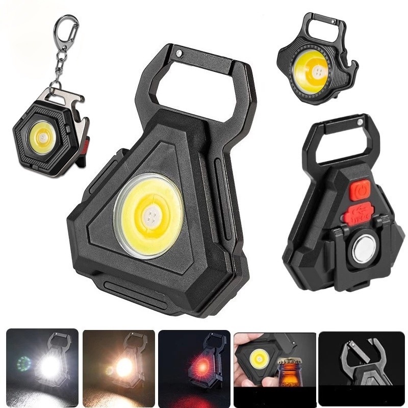 Gantungan Kunci Dengan Lampu Senter LED Portable Untuk Camping