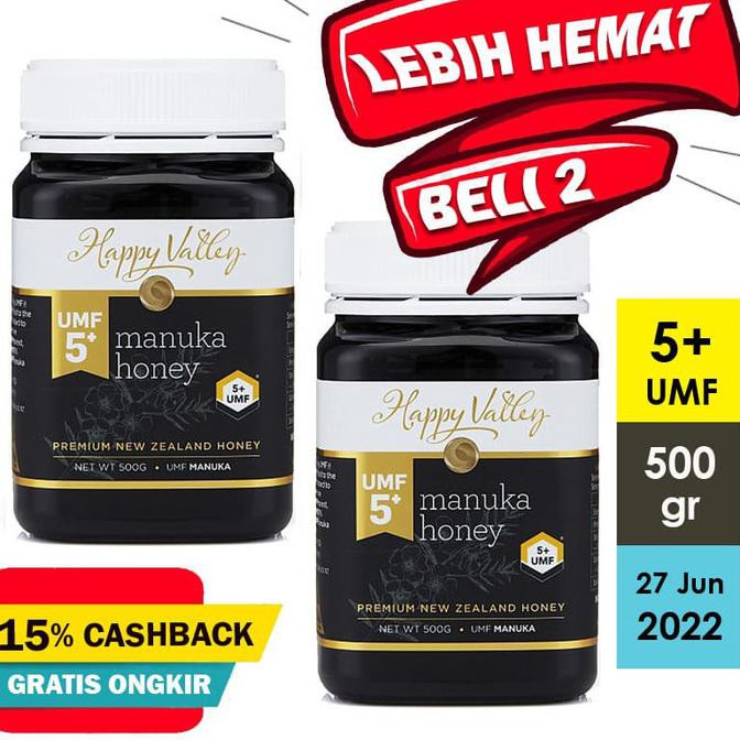 

Madu HAPPY VALLEY Manuka Honey UMF 5+ 500gr