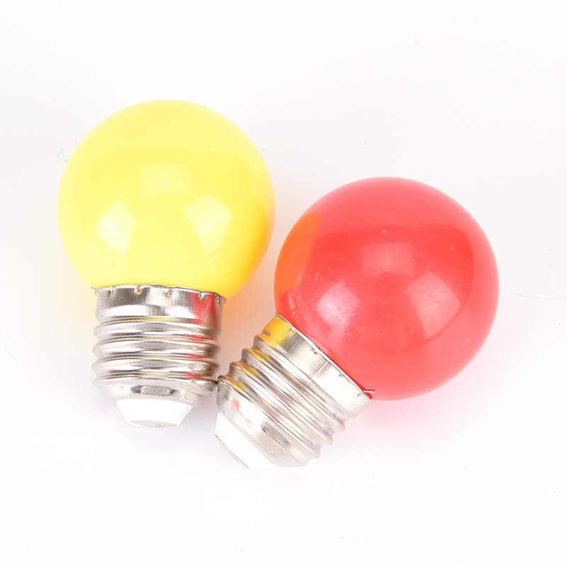 {LUCKID}2W E27 mini LED Golf Ball Bulb Globe Light in Blue, Red, Green, Yellow,White