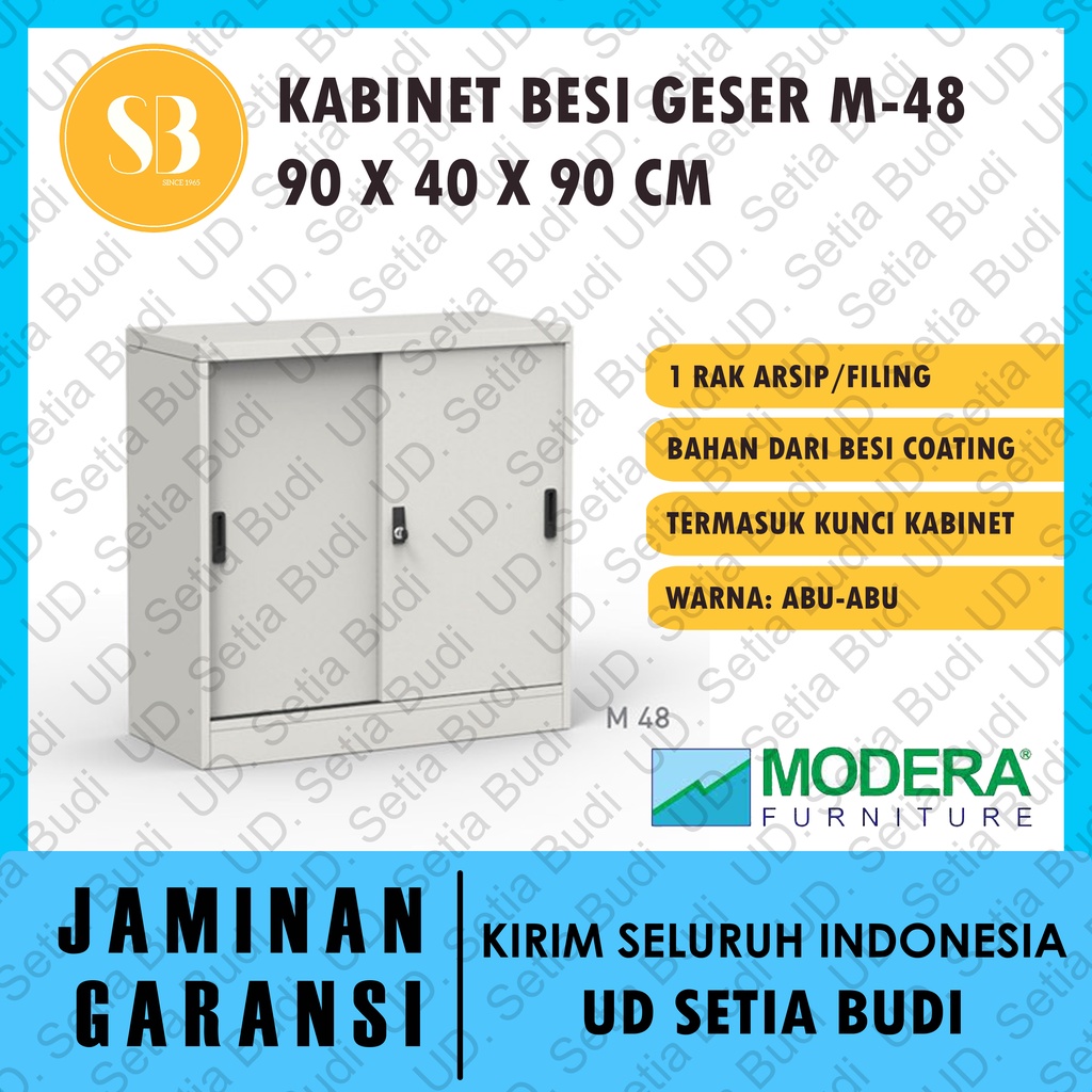 Lemari Kerja / Cabinet + Pintu Panel Geser Modera M 48 MX-Class