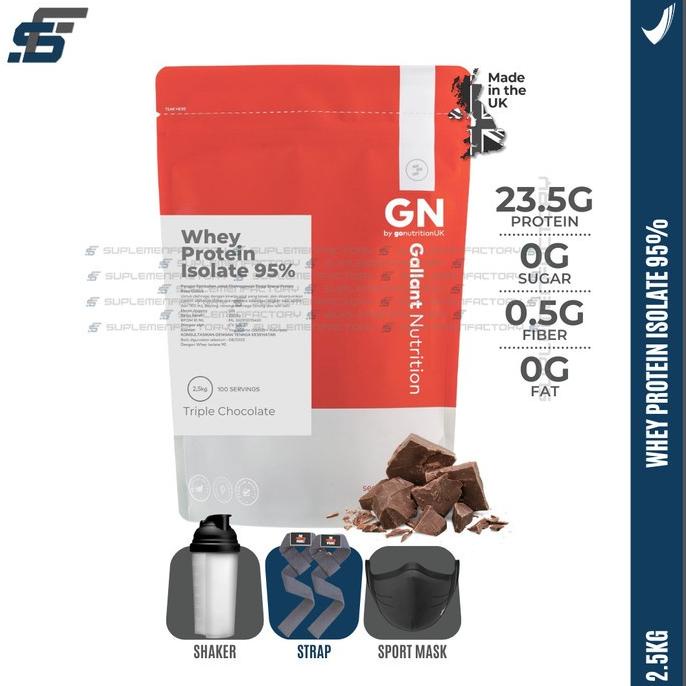 Gallant Nutrition Whey Protein Isolate 95% 2,5kg 100 Serving 5,5lbs