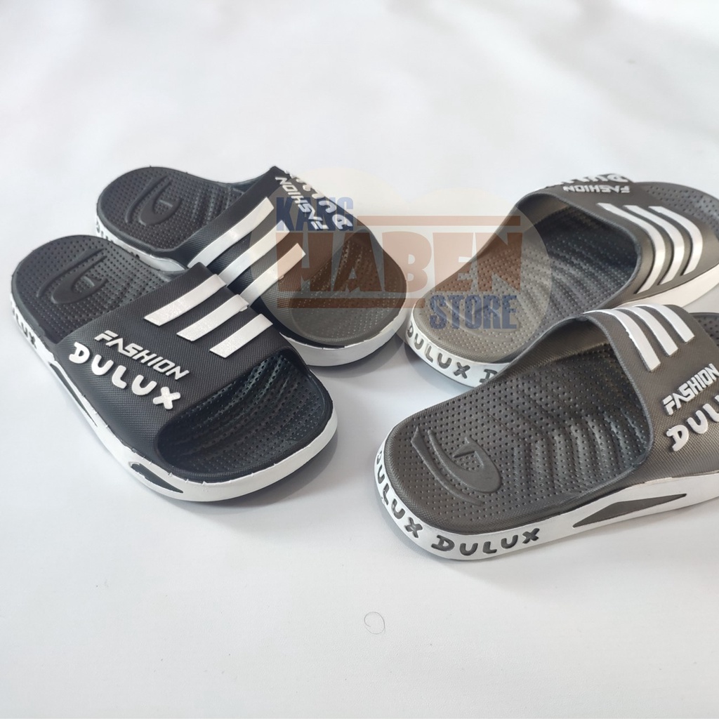 Sandal Karet Laki Laki Remaja dan Dewasa Bentuk Slop Design Keren CQ076AB 36 - 43