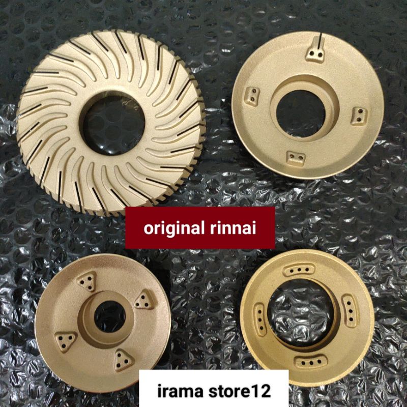 Burner Kuningan Kompor Gas rinnai Original RI 522 C/D,511 C,602 E/A,712 BGX/T