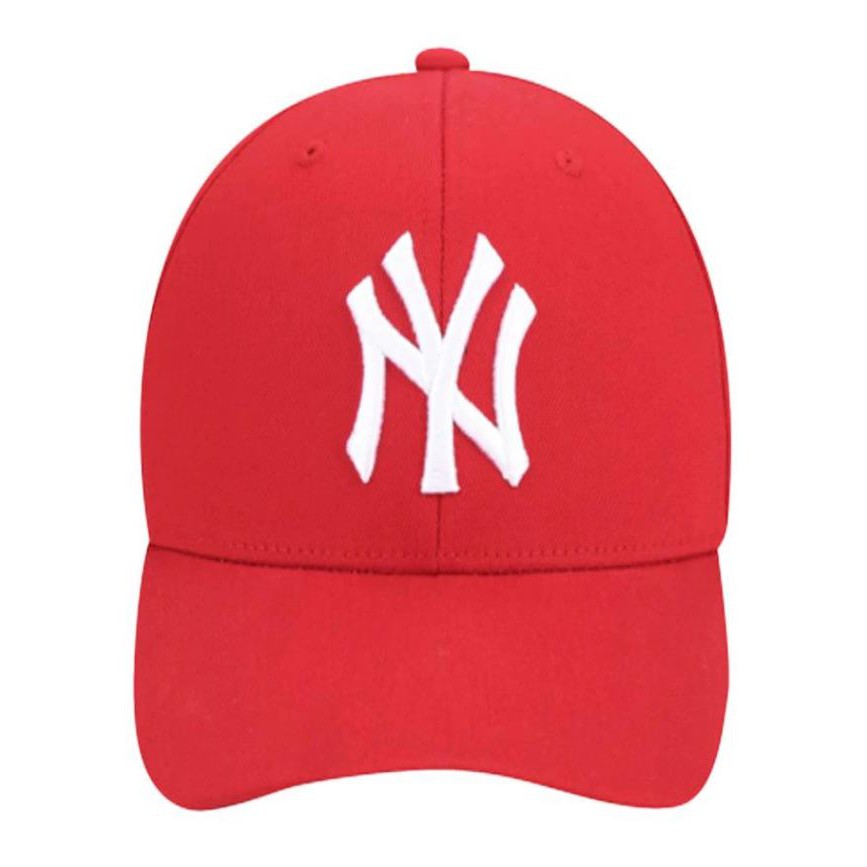 MLB New York Yankees Round Patch Curved Cap Red