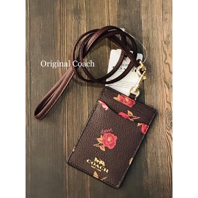 

Coach Original Lanyard Id Case Flower Limited Edition Terlaris