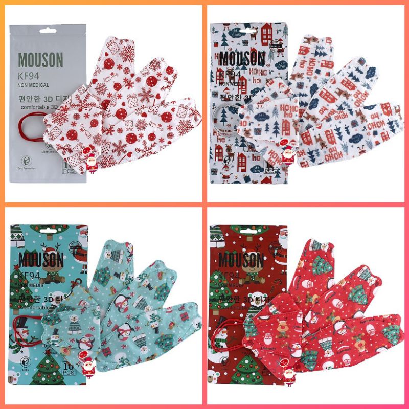 Masker KF94 Dewasa Mouson Motif Masker Non Medis Harga Satuan