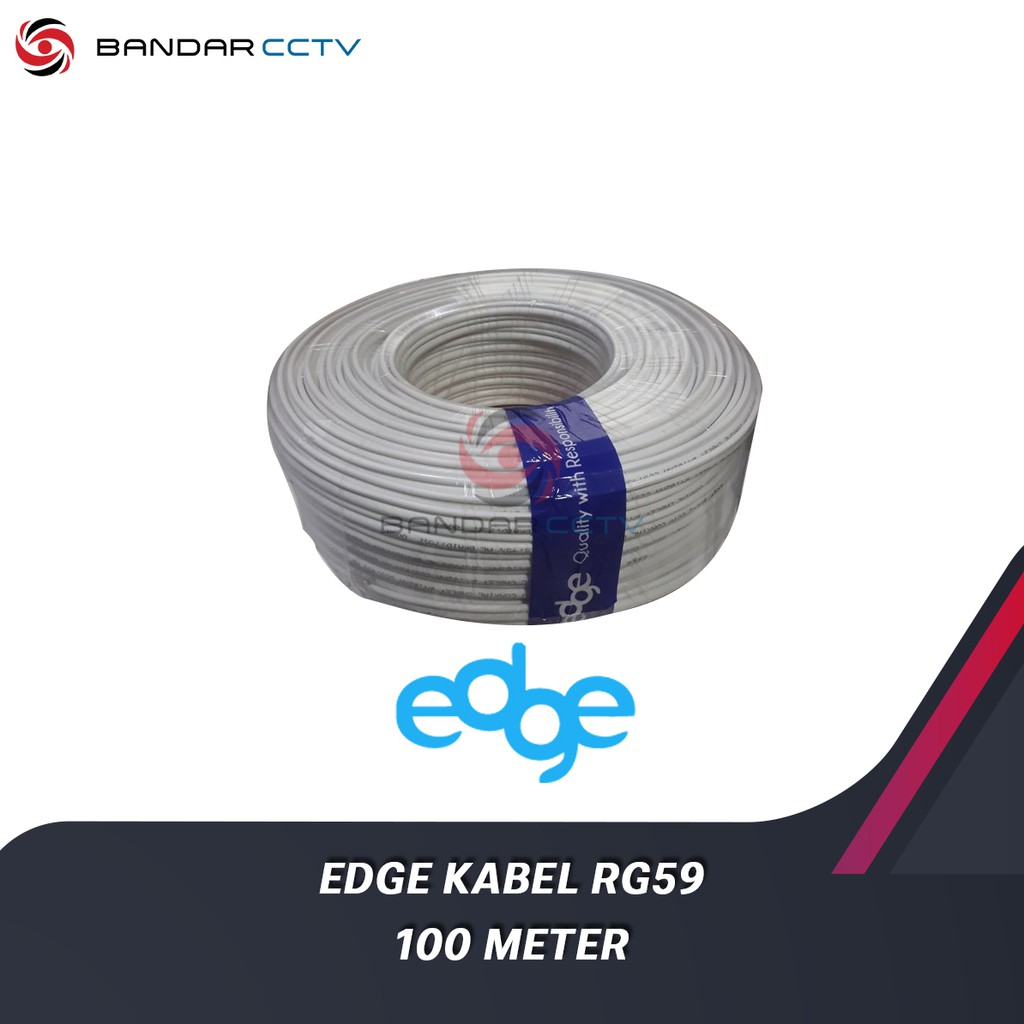 KABEL COAXIAL EDGE RG59 + POWER 100 METER