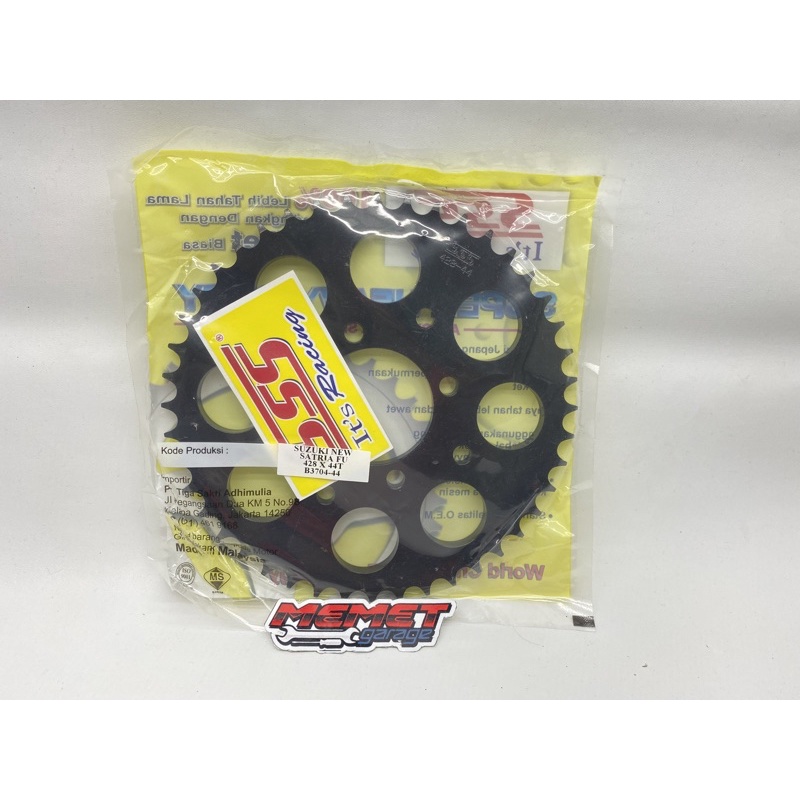 Gear Belakang SSS 428 Stell black Satria fu smash shogun satria 2tak hiu lumba 35-45T