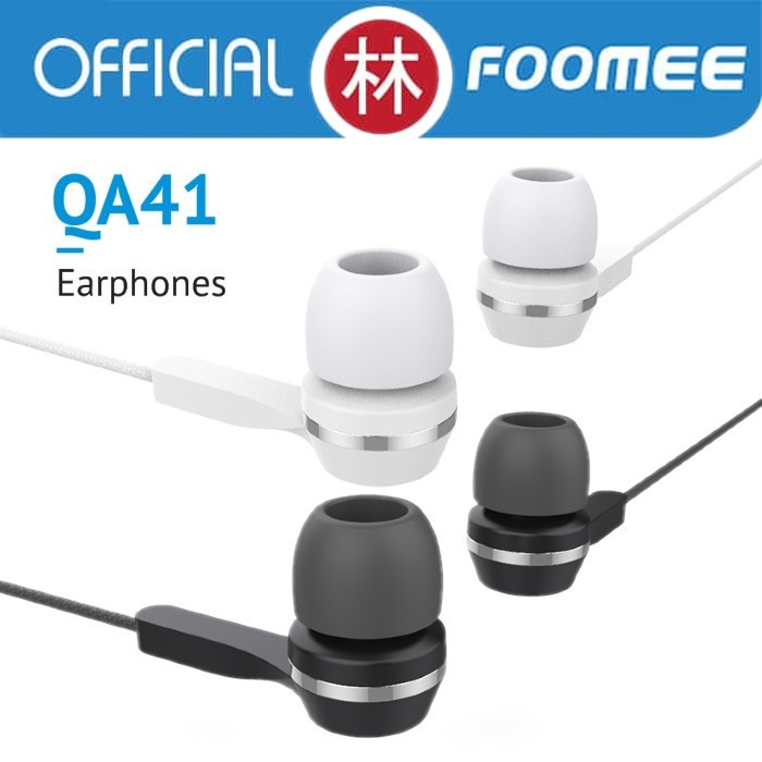 Foomee QA41 Electroplating Wired Earphone HD Stereo Sound