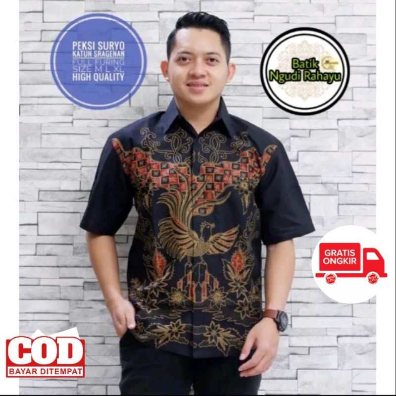 BATIK LAKI LENGAN PENDEK BATIK PENDEK LAKI-LAKI BATIK LAKI-LAKI MURAH BATIK KEREN ANAK MUDA