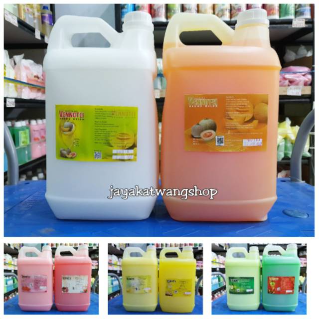 VENNOTEI SHAMPOO / CONDITIONER Vennotel 5 Liter Aroma Melon / Strawberry / Lemon / Apel - Venotel