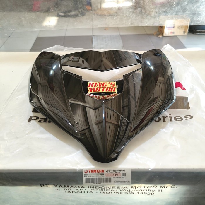 PANEL FRONT, TAMENG DEPAN JUPITER MX KING HITAM GLOSSY (2PV-F3391-P1)