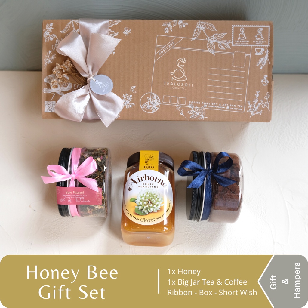 

Honey Bee Gift Set - Healthy Hampers - Artisan Tea and Coffee - Madu Airborne