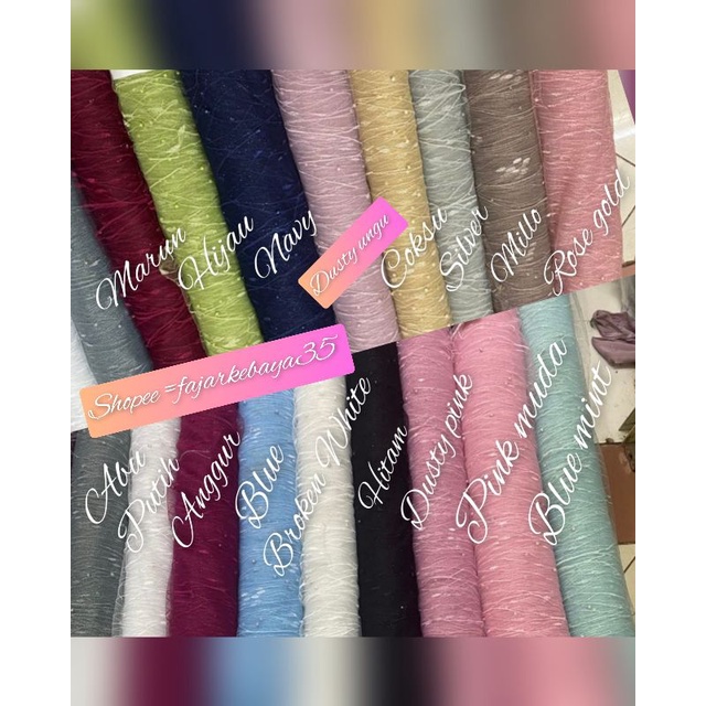 Tile mutiara, bahan kebaya, blouse TILE NOBITA, TILE AKAR MUTIARA