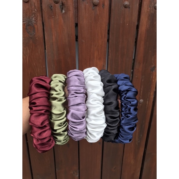 BANDO SRUNCHIE KOREA SATIN PREMIUM HANDMADE TERMURAH