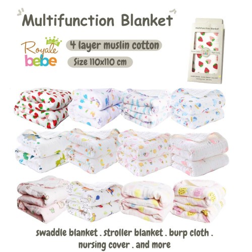 Royale Bebe Multifunction Blanket Selimut Bayi Multifungsi