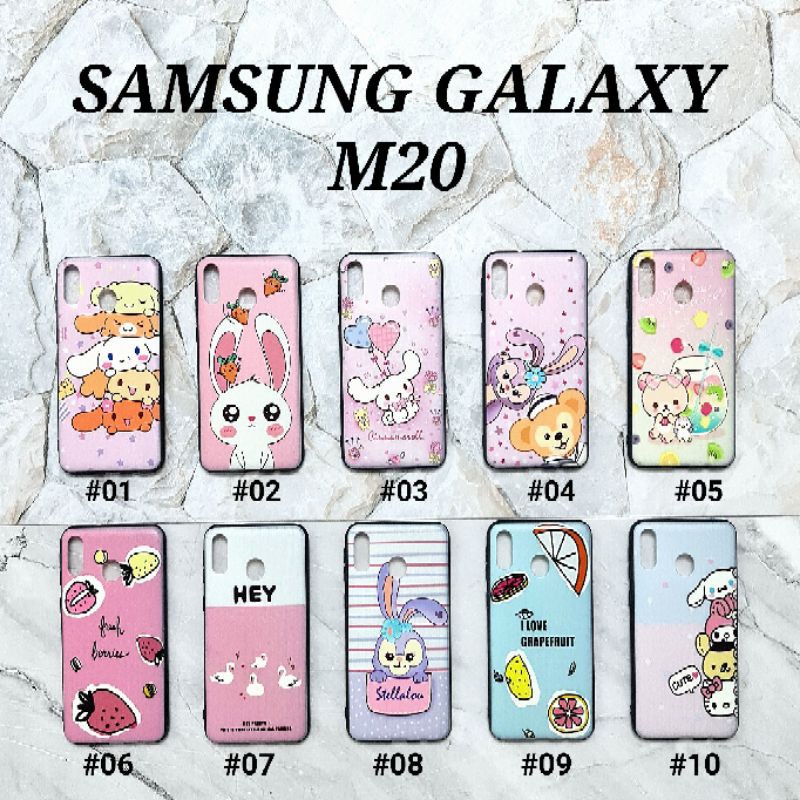 A40 A50/A30S/A50S A70 A10/M10 M20 M30 - PINKY CANDY Soft Hard Case Pastel Cartoon